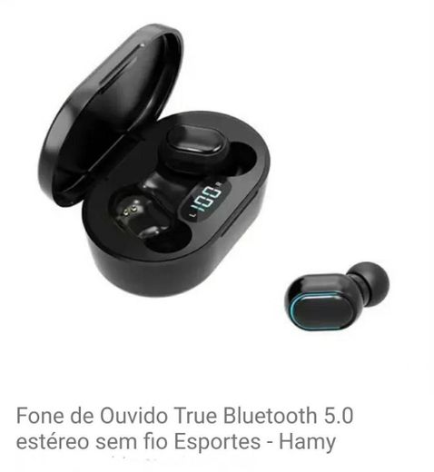 Fone de Ouvido True Bluetooth 5.0 estéreo sem fio Esportes
