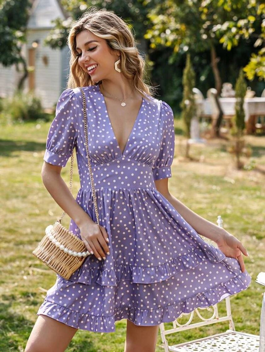 Moda Vestido roxo