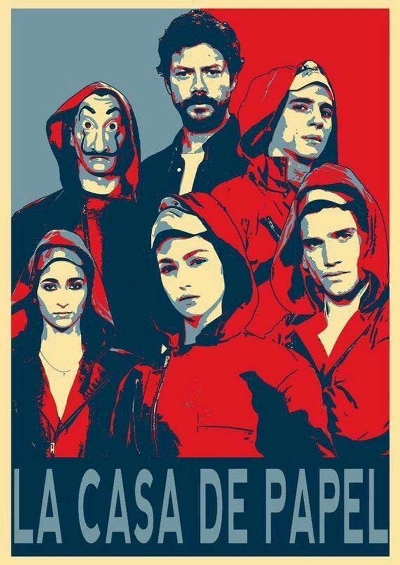 Moda poster, la casa de papel