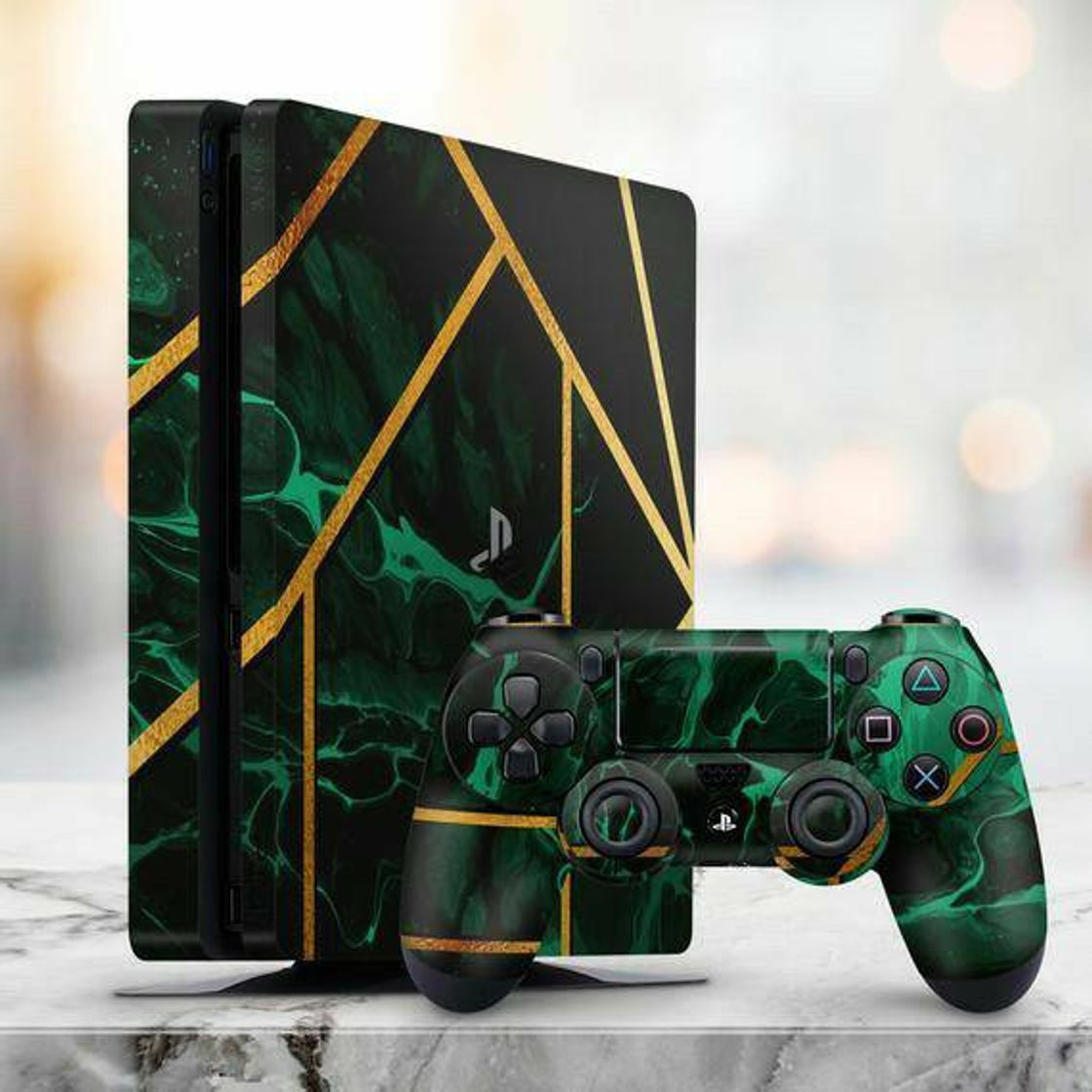 Ps5 skin green marble!!!