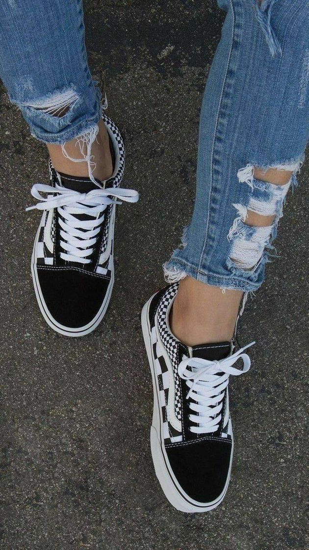 Moda Vans preto e branco