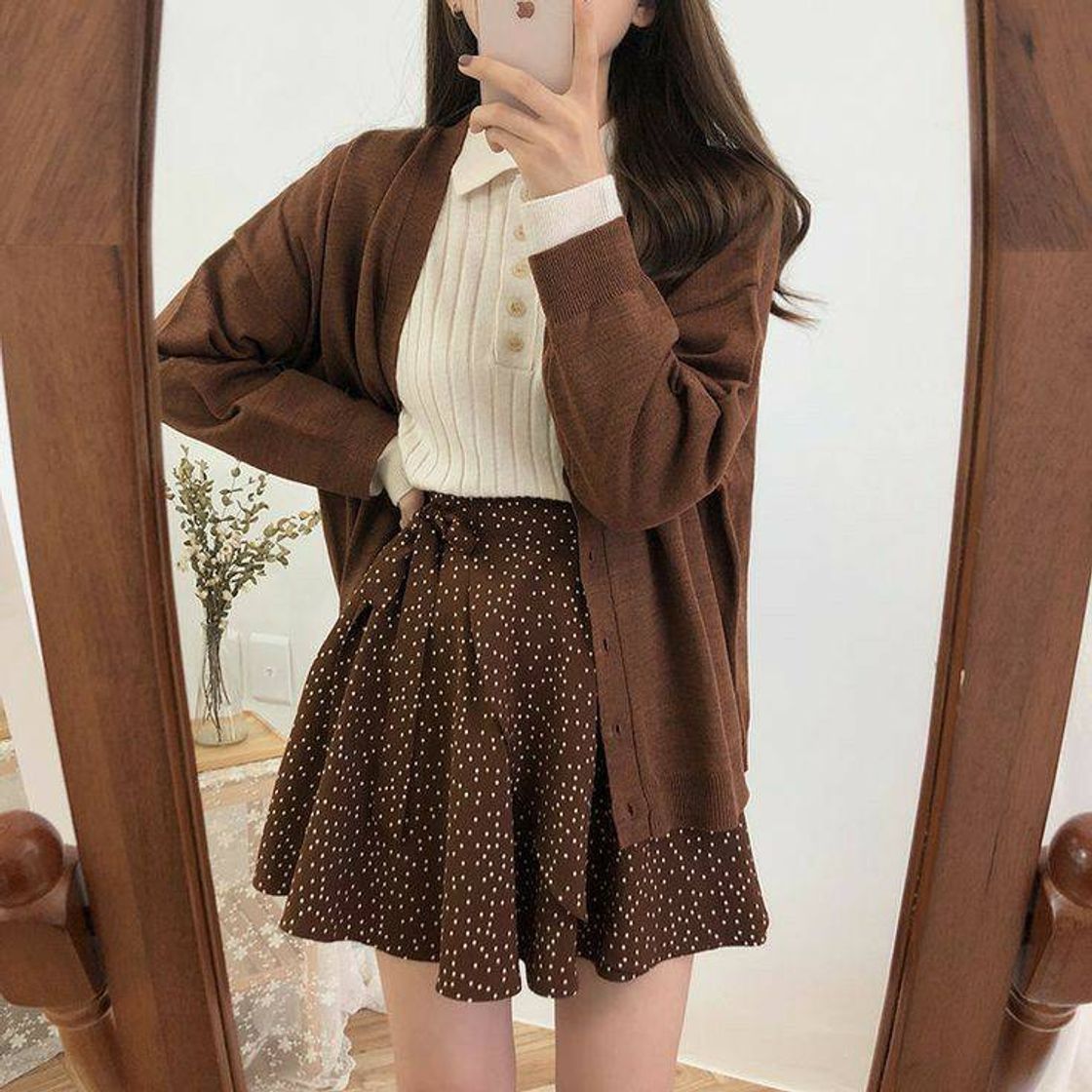 Social brown outfit 
