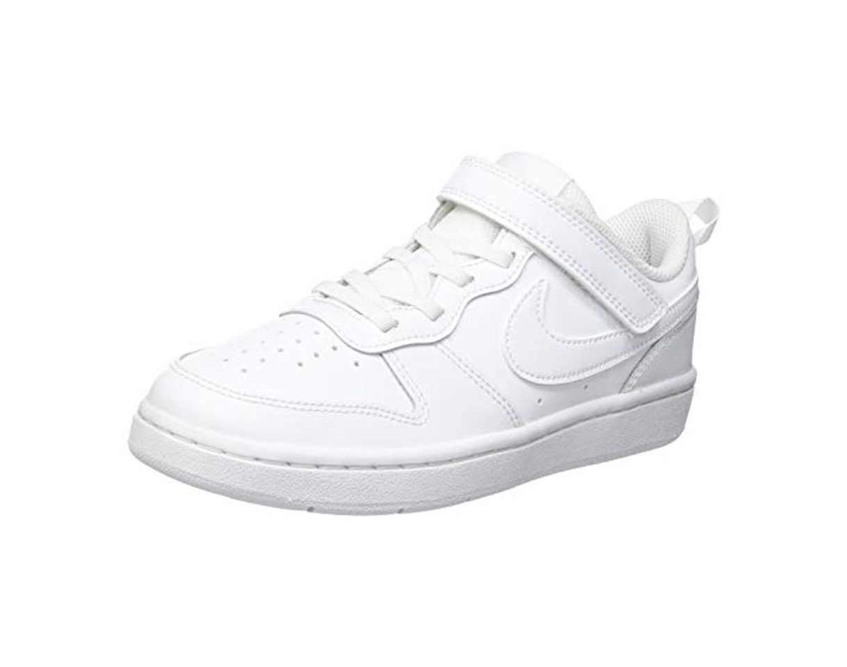 Product Nike Court Borough Low 2, Zapatillas de Baloncesto para Niños, Blanco