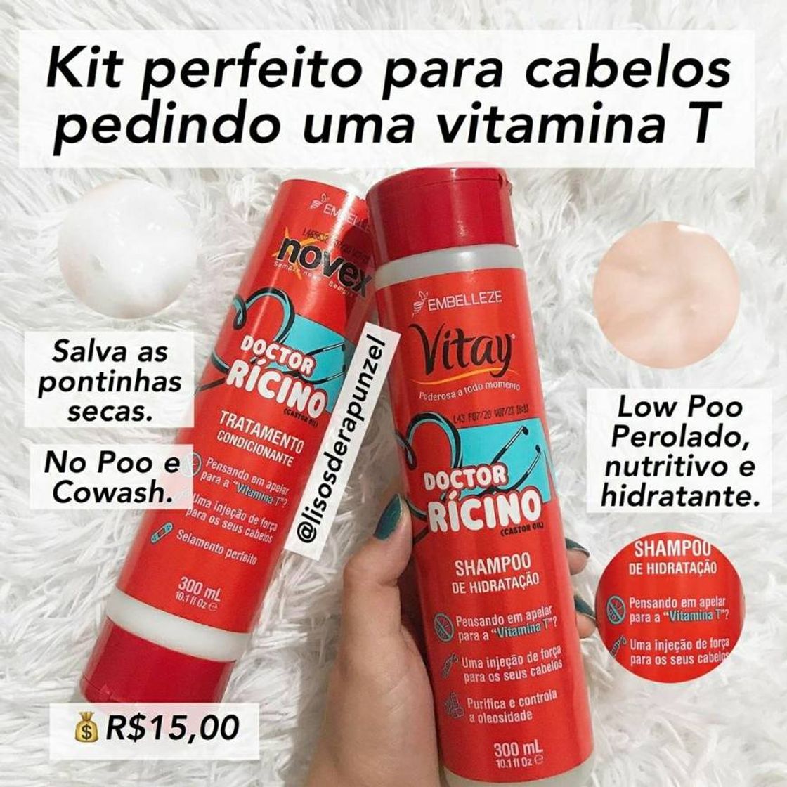 Fashion Kit com Shampoo e Condicionador Doctor Ricino 