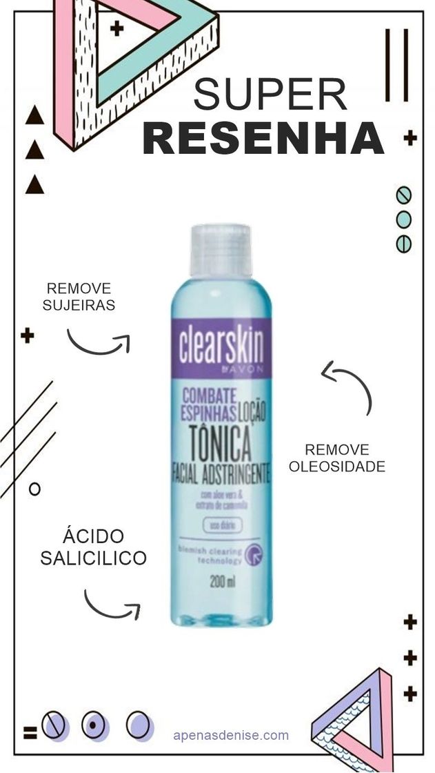 Fashion LOÇÃO TÔNICA ADSTRINGENTE 200ML [CLEARSKIN - AVON]