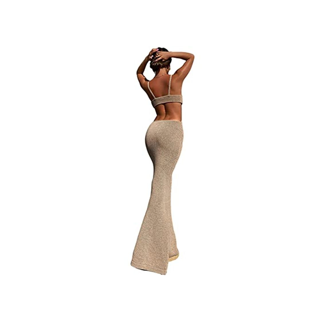 Social Chagoo Vacation Knitted Maxi Dress for Women Summer 2021