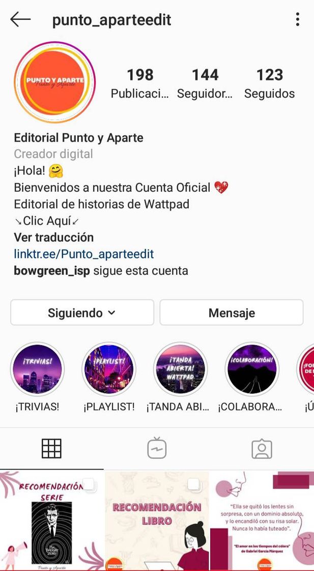 Social Editorial Punto y Aparte