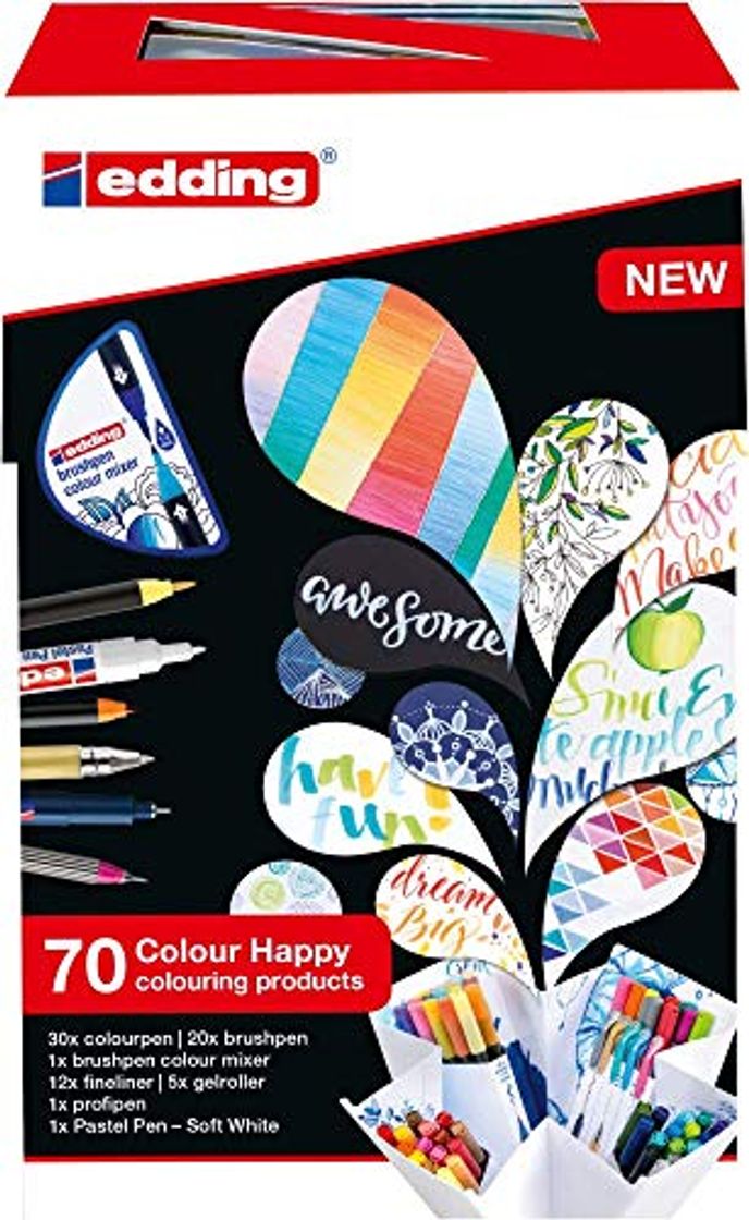 Product Edding Colour Happy Big Box - juego grande de 70 - rotuladores