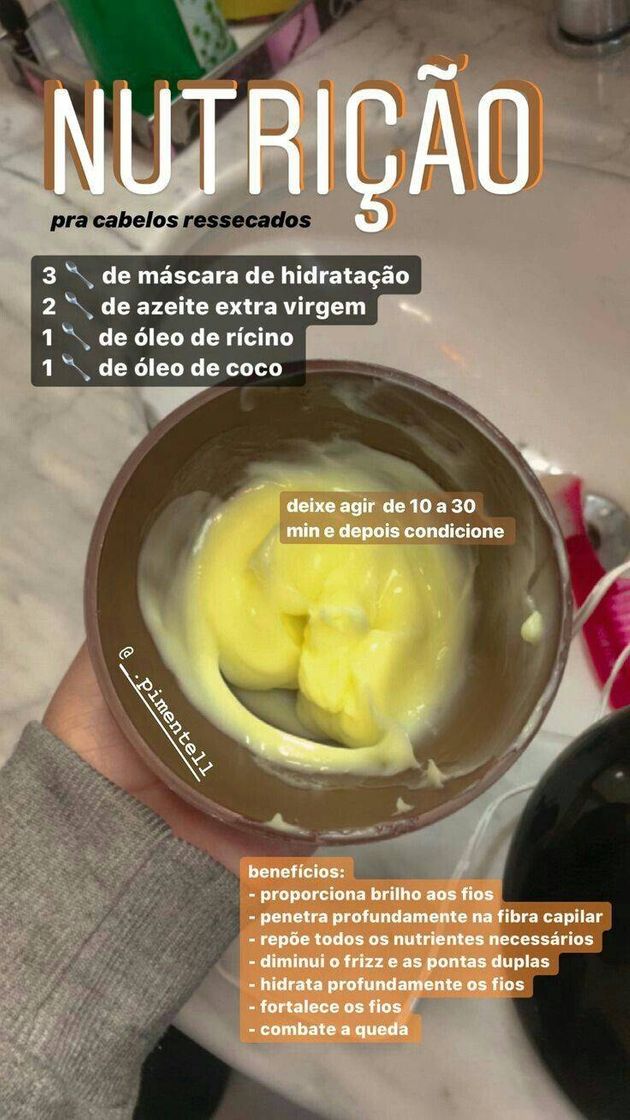 Moda nutrição capilar 