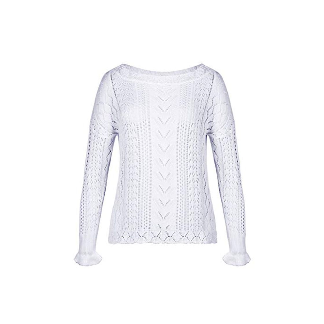 Product TOPKEAL Atractivo Suéter Tricot Feminino Blusa Punto Manga Larga Jersey Crochet Hombro