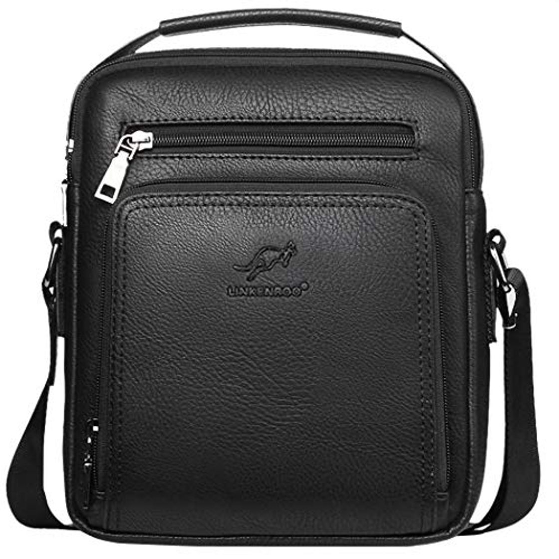 Fashion Bageek Bolso Hombre Bolso Bandolera Hombre Bolsos de Piel Sintetico De mano de los hombres del trabajo Hombro del negocio delCrossbody Bolso ocasional del recorrido de la Bolsos para Hombre Casual