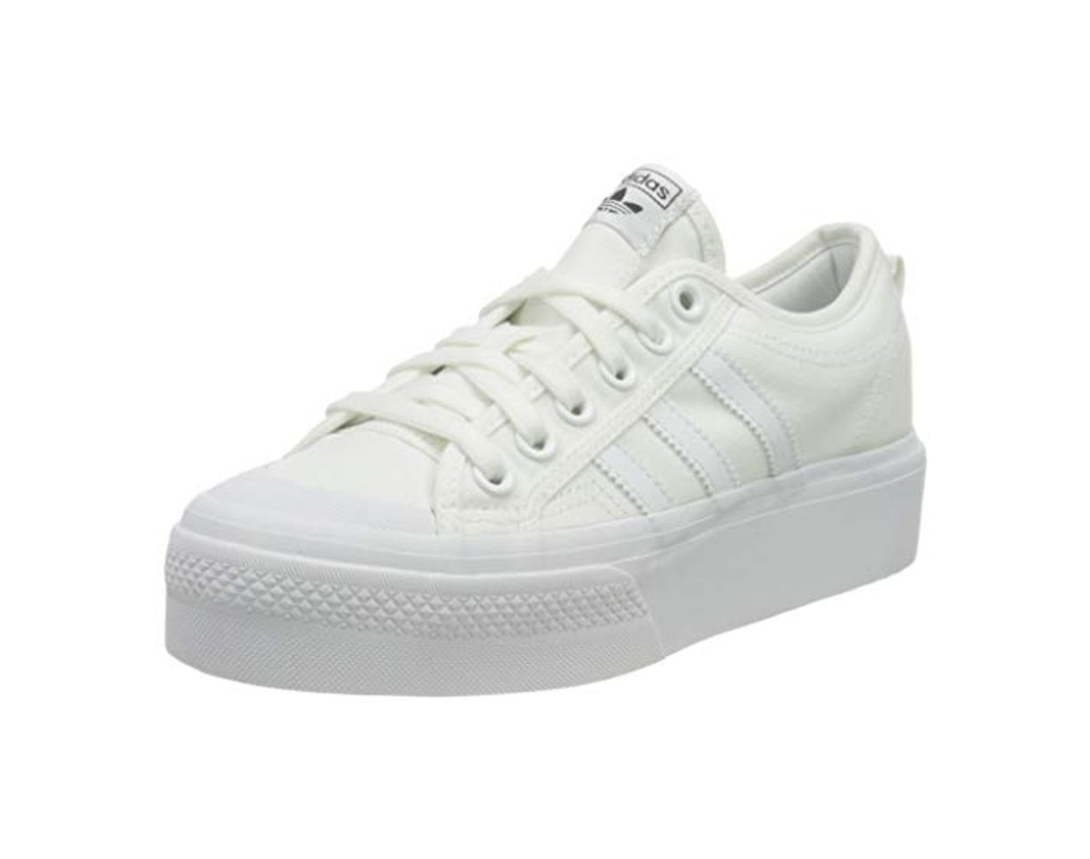 Fashion adidas Nizza Platform W, Zapatillas de Running para Mujer, Ftwwht Ftwwht Ftwwht,