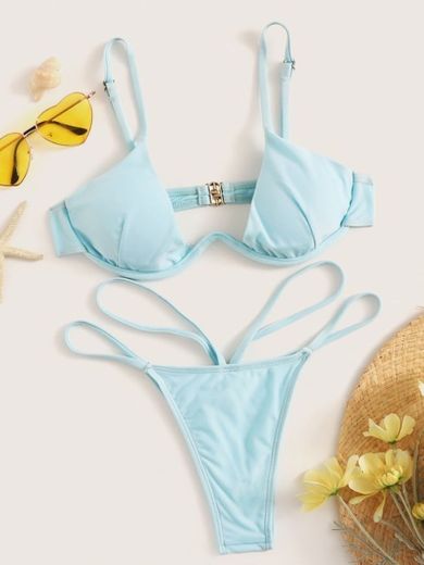 Top und Tanga Bikini Set | SHEIN