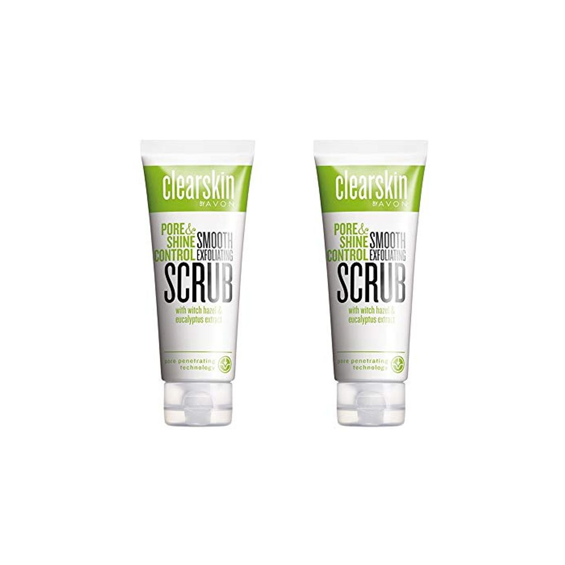 Beauty 2 x Avon Clearskin Pore Penetrating Invigorating Scrub 75 mls each