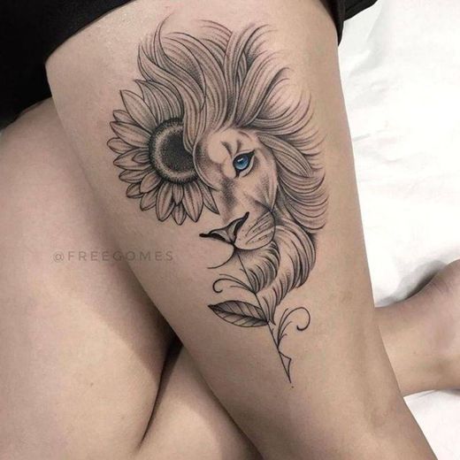 Tatuagem na perna feminina