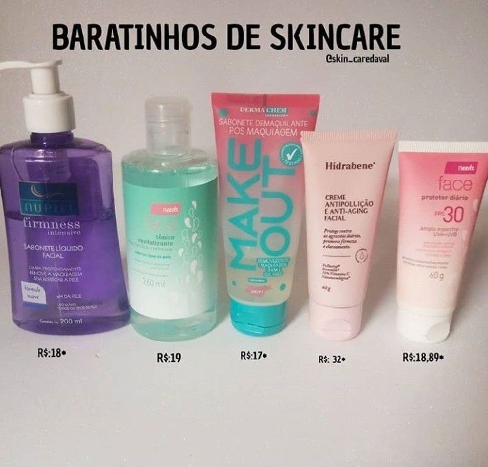 Moda Baratinhos Skincare 🥰