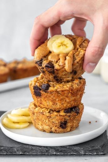 Bolinho de banana saudável 