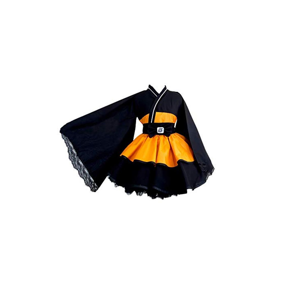 Producto ULLAA Anime Naruto Uzumaki Naruto Halloween Carnival Cosplay Disfraz japonés Kimono Lolita Vestido gótico Talla Grande