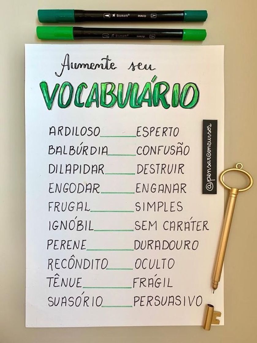 Fashion Dicas de português✏️