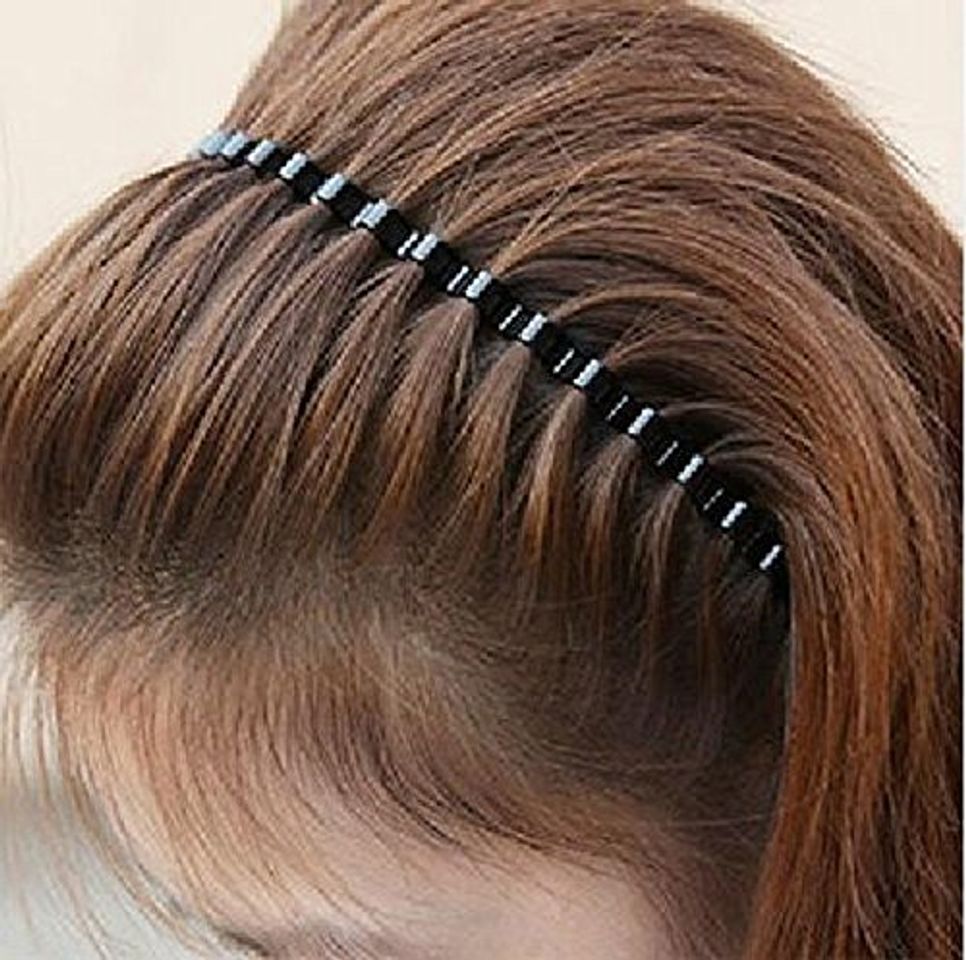 Fashion Unisex Black Spring Wave Metal Hoop Hair Band Girl Men`s Head Band