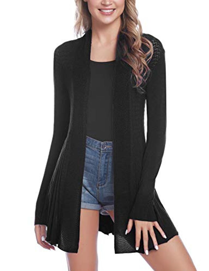 Fashion iClosam Cardigan Mujer Verano Largo Suave Casual 2020 Blusas De Mujer Elegantes