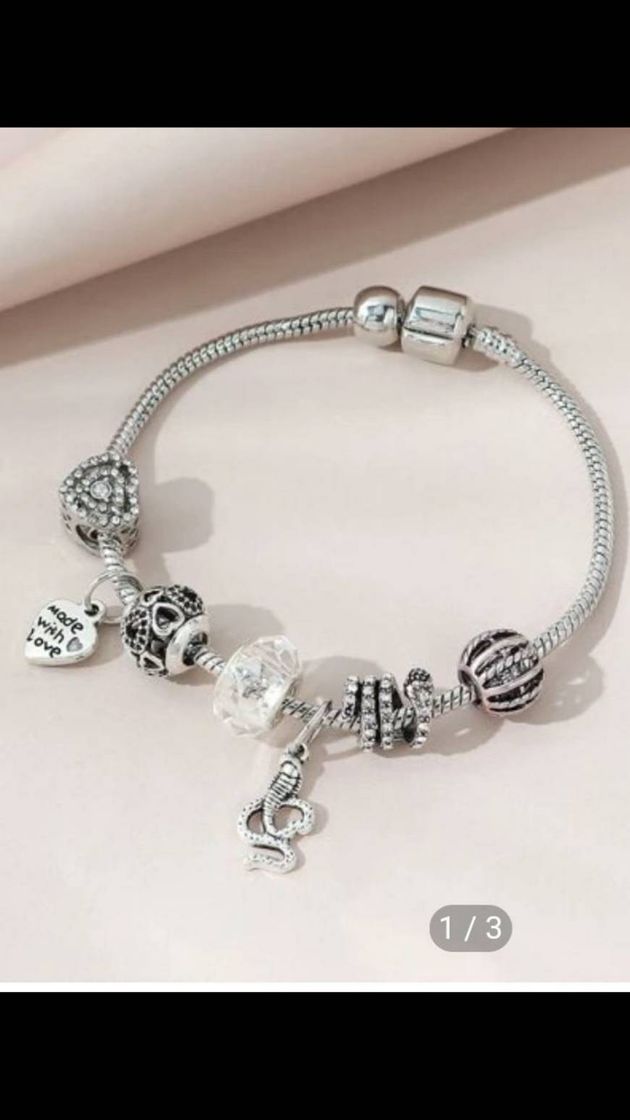 Social Bracelete Em Forma De Coração Com Strass

