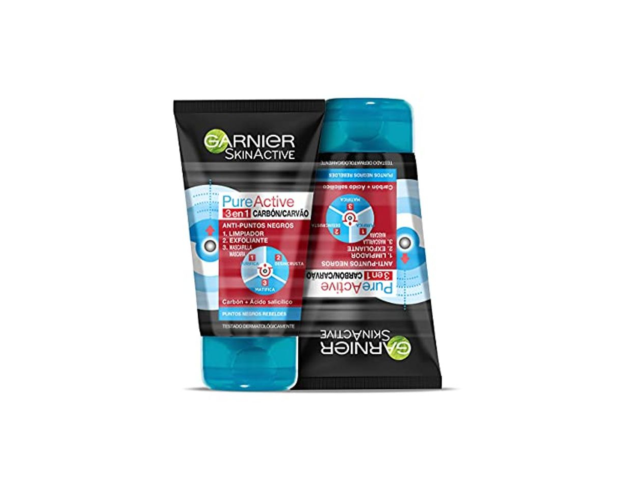 Beauty Garnier Skin Active Pure Active Gel limpiador y exfoliante facial con carbón