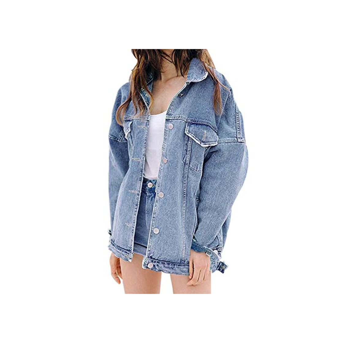 Fashion Lisa Billy Jacket Women Casual Denim ETS Cardigan Zipper Casaco Feminino Coat Pockets Top Streetwear Slim Elastic Waist Jeans et 3 3