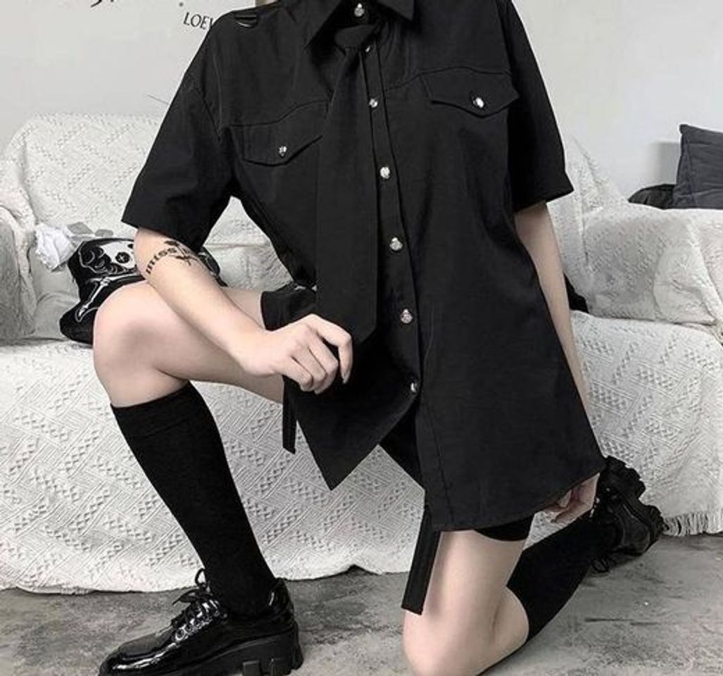 Moda Goth Casual Summer Turn