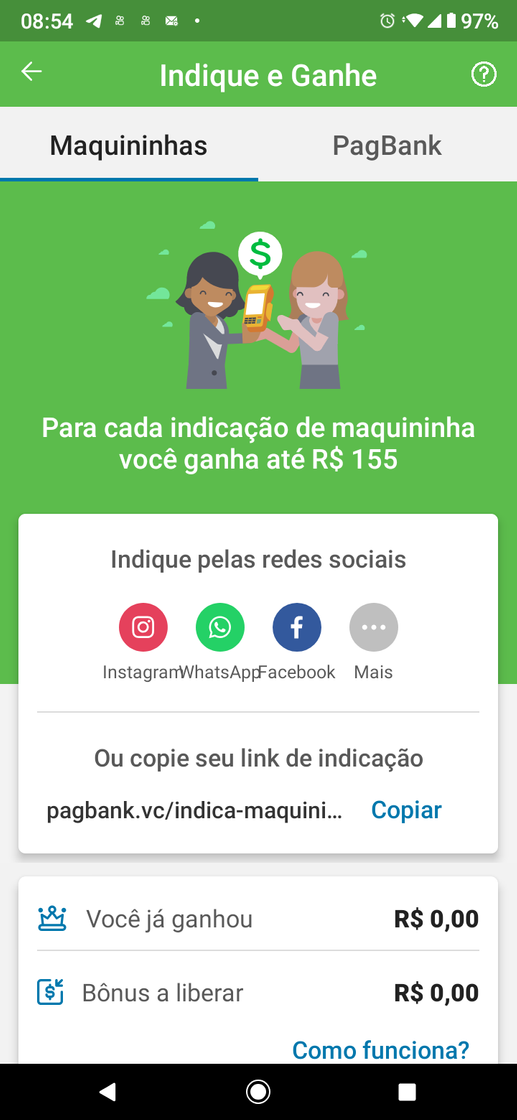 Social Máquinas de cartão 💳