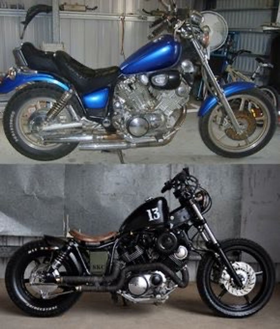 Moda Bobber antes e depois