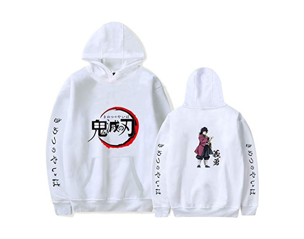 Moda PANOZON Sudadera Hombre Demon Slayer Impresión de Espada Mata-Demonios Hoodie de Anime