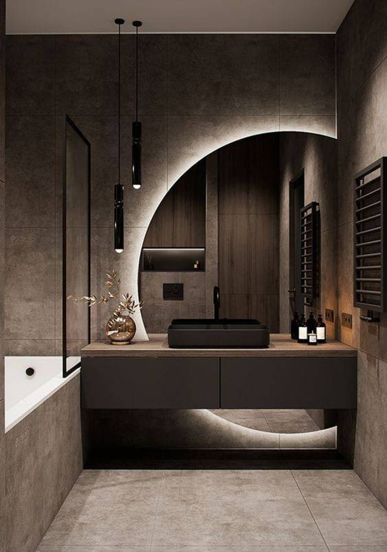 Moda Dark bathroom