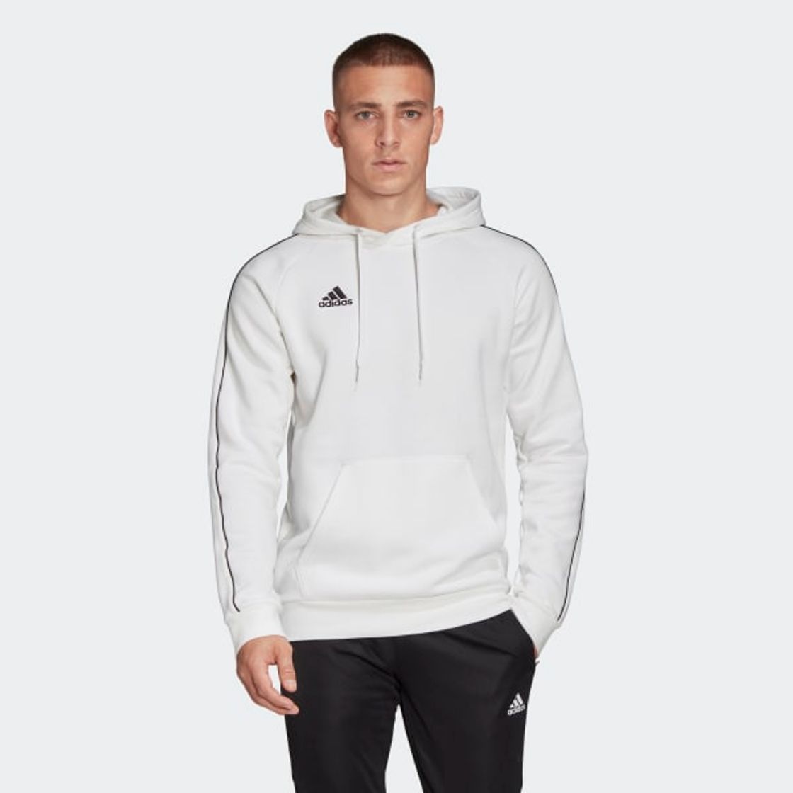 Fitness Adidas Core18 Hoody Sweatshirt, Hombre, Gris