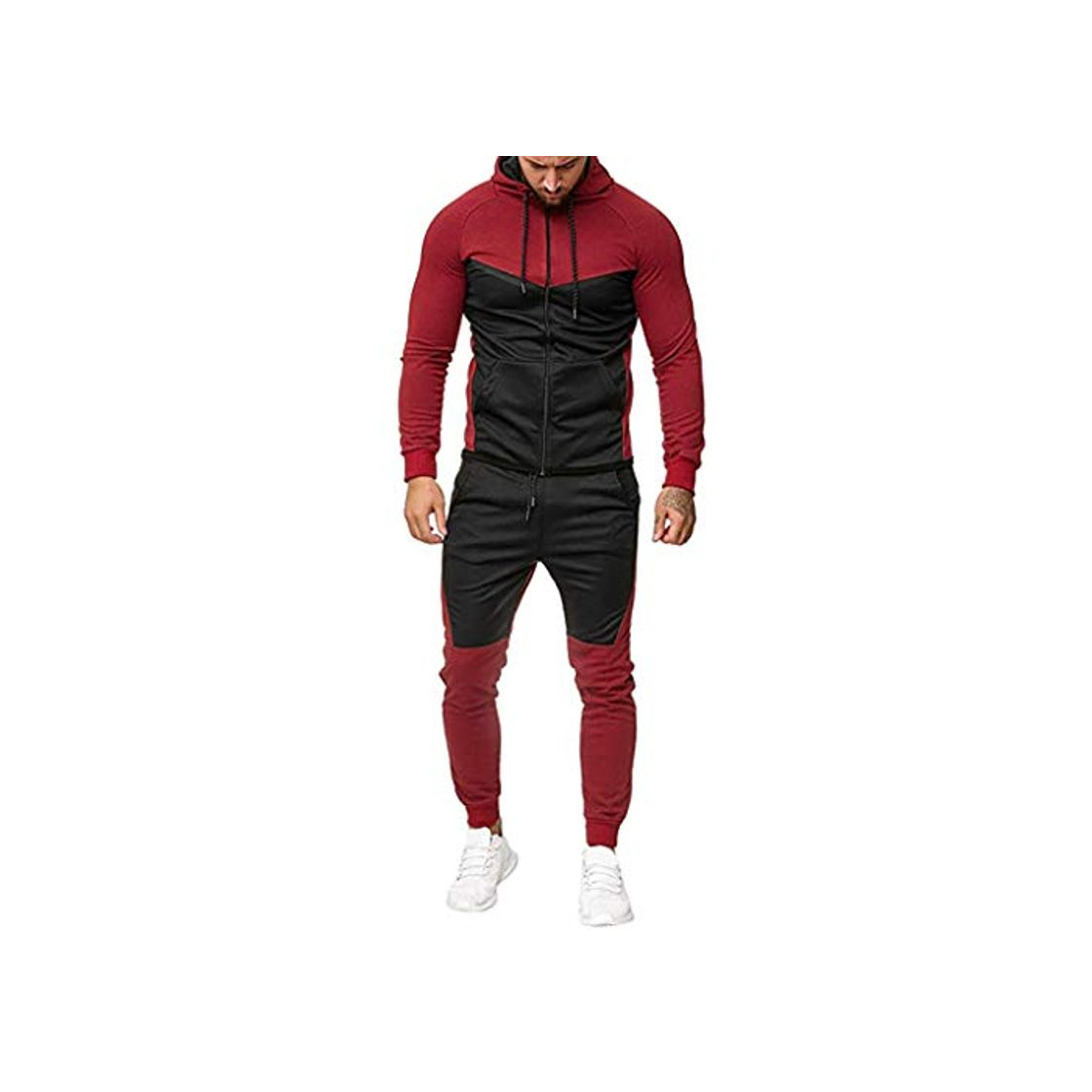 Moda CLOOM Chándal Completo para Hombre Moda Slim Fit Otoño e Invierno Conjunto