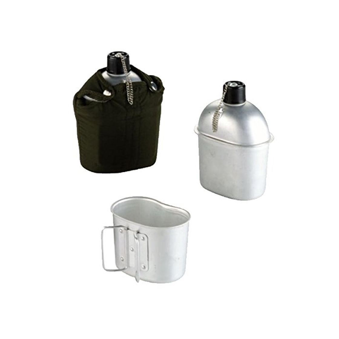 Elemento de la categoría hogar IBILI 720500 - Cantimplora Aluminio Army 1 Lt