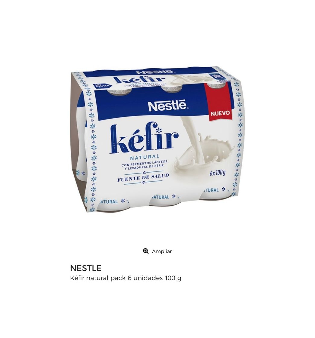 Product kéfir natural pack 6 unidades 100 g · NESTLE