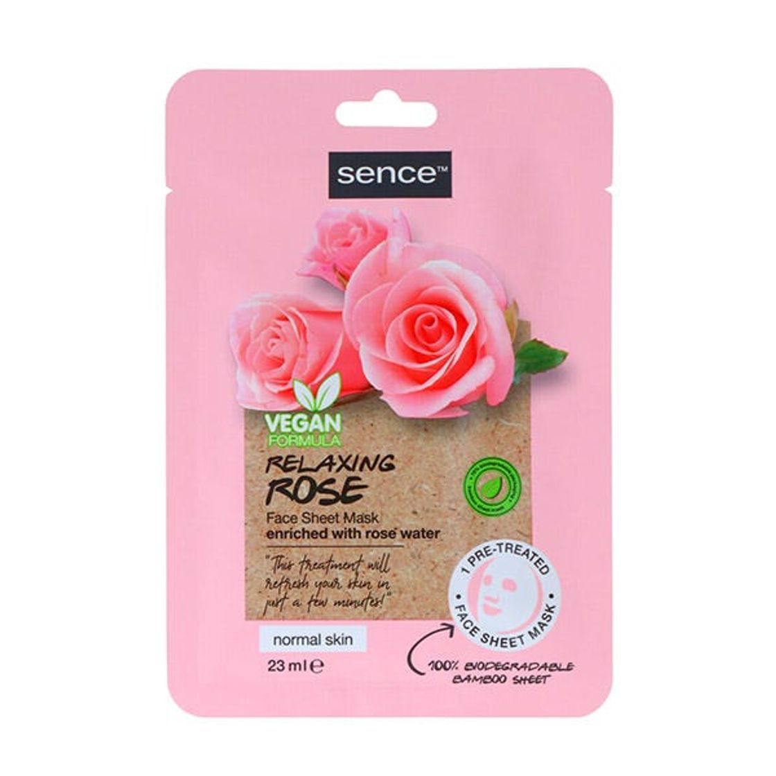 Fashion Mascarilla facial relaxing rose de sence