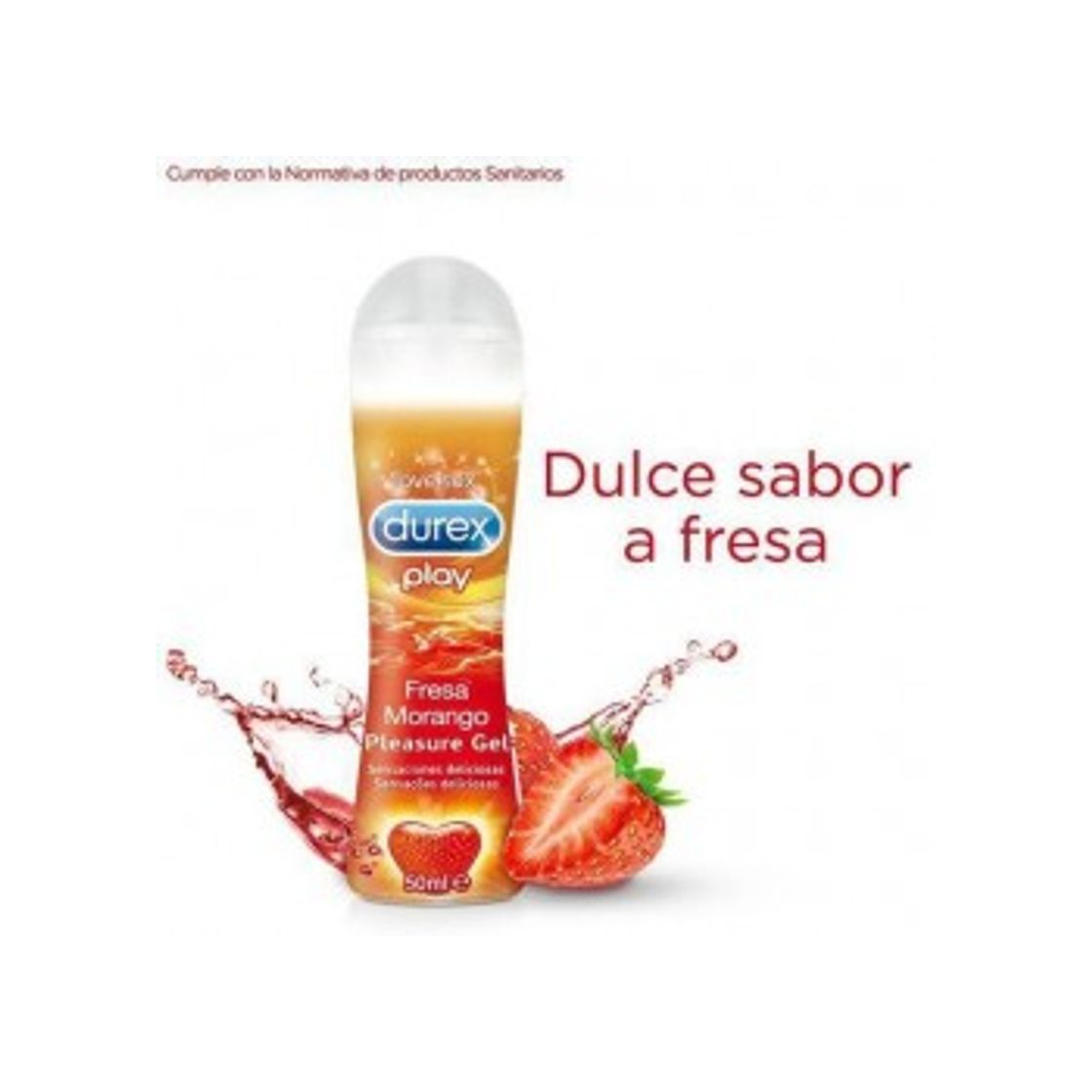 Social Durex Lubricante Sabor Fresa 50 ml