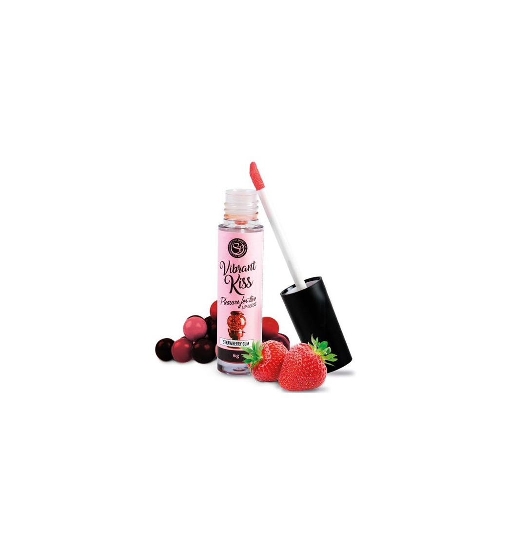 Social Lip Gloss Beso Vibrante Chicle de Fresa
