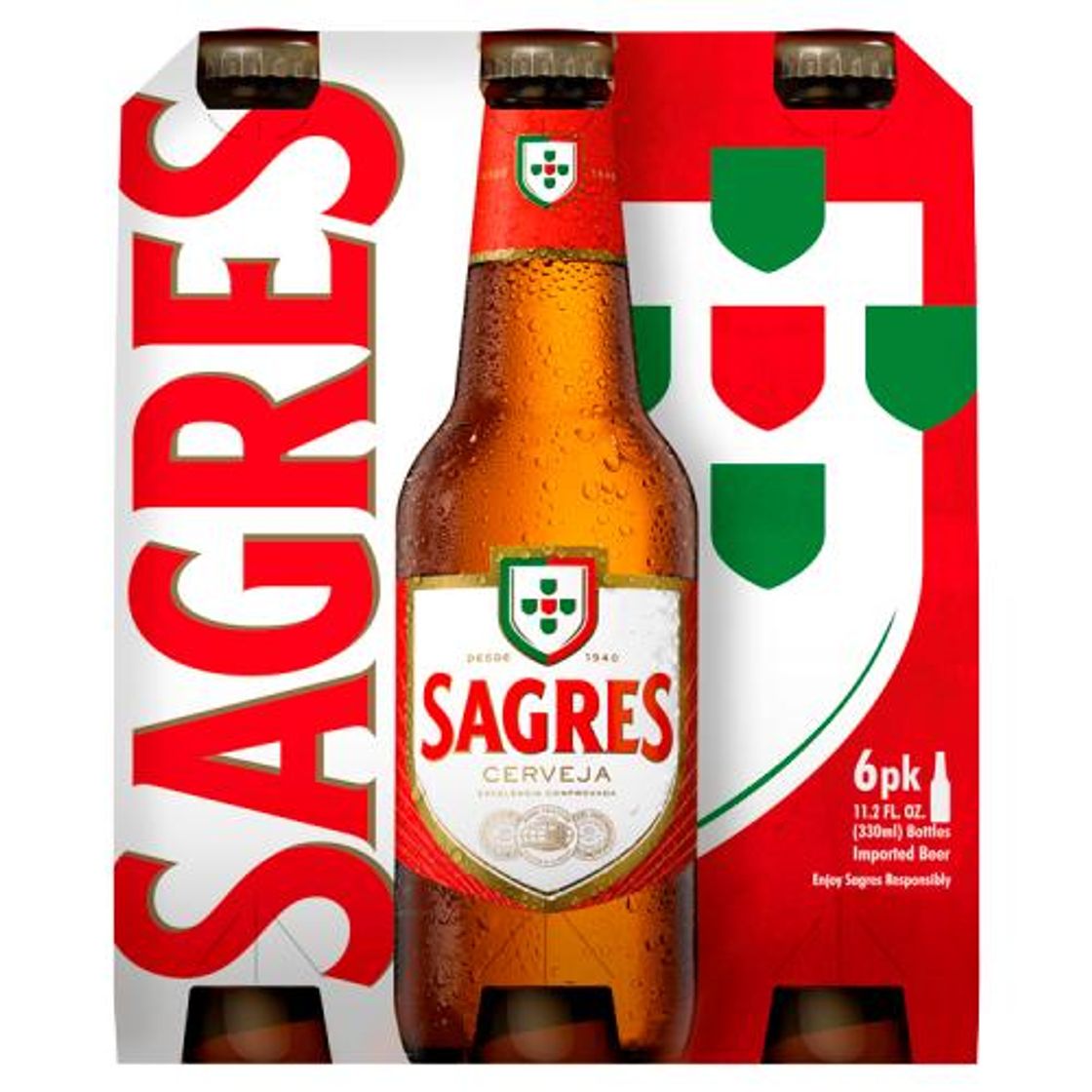 Social SAGRES Paquete de 6x Botellas de Cerveza de Portugal