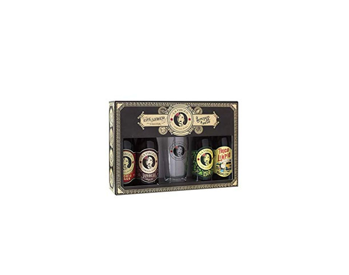 Products La Virgen cerveza artesana - Pack regalo de 4 x 330 ml