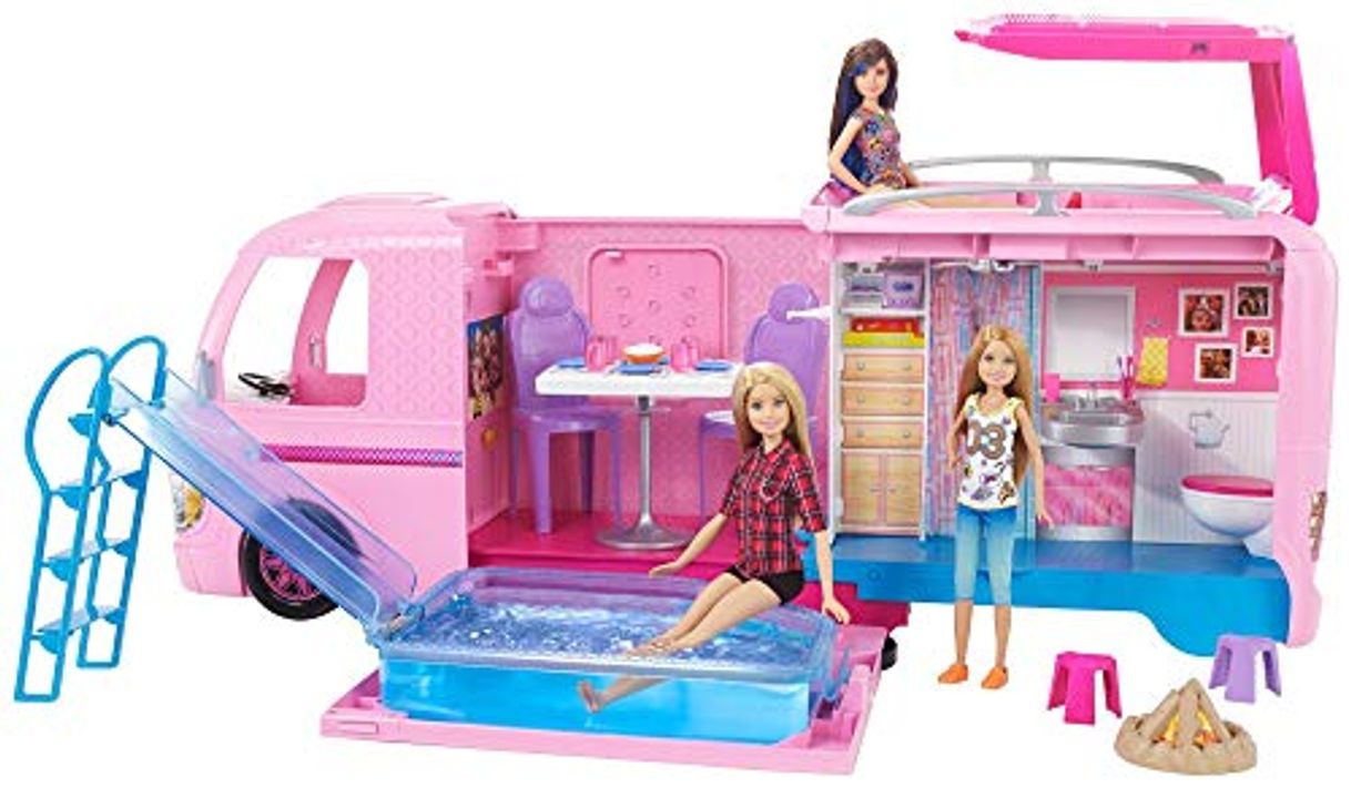 Lugar Barbie Supercaravana de Barbie, autocaravana muñeca barbie, regalo para niñas y niños