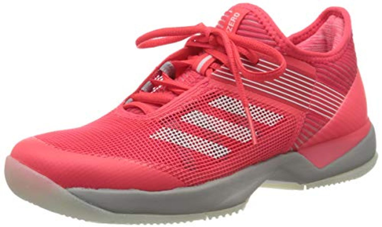 Social adidas Adizero Ubersonic 3 Allcourtschuh Damen-Koralle, Grau, Zapatillas de Tenis para Mujer,