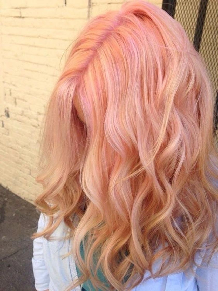 Fashion E esse cabelo pêssego maravilhoso 🍑