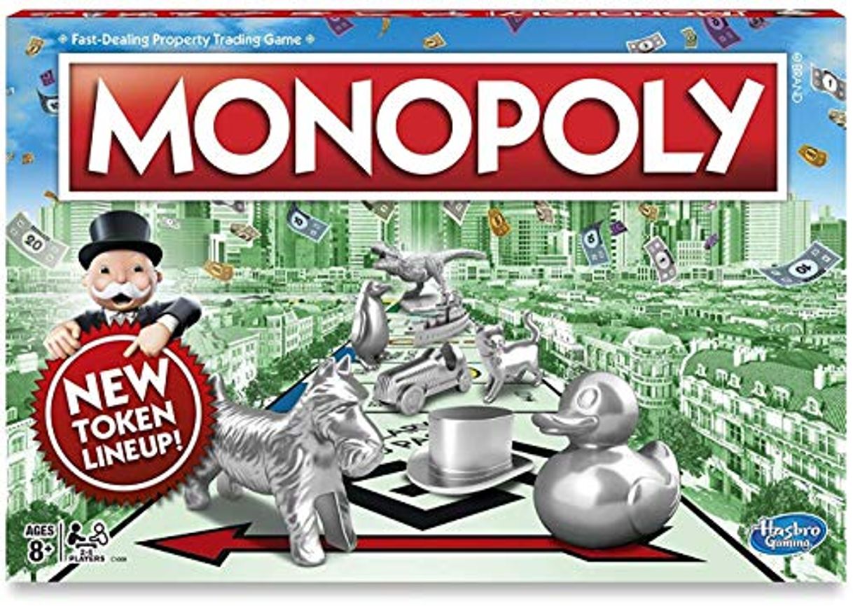 Lugares Hasbro Gaming-630509512638 Monopoly Classic, Color SSS, Pack Individual