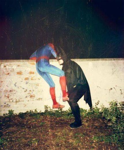 Spiderman and Batman?!