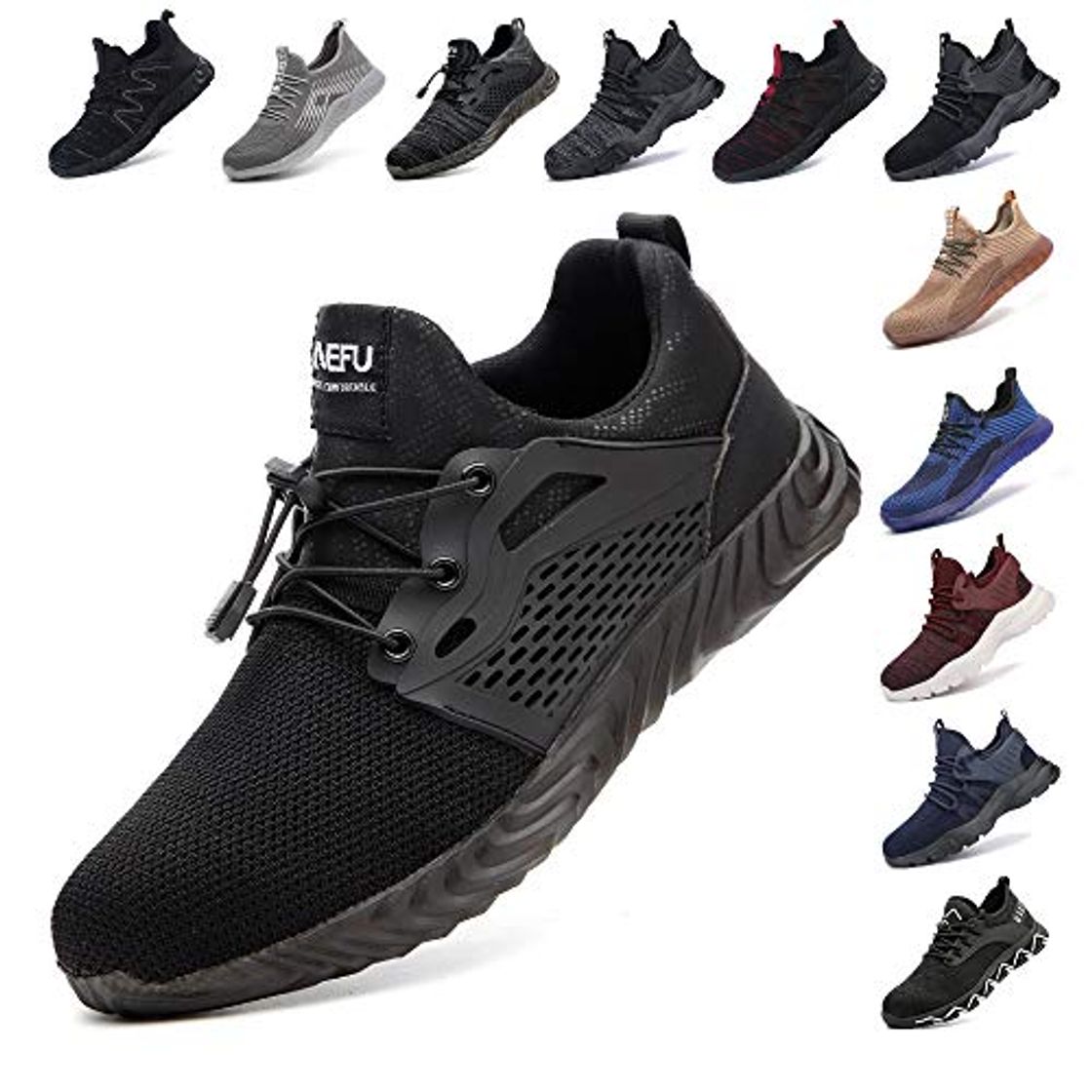 Social Zapatos De Seguridad para Hombre con Puntera De Acero Mujer Calzado De