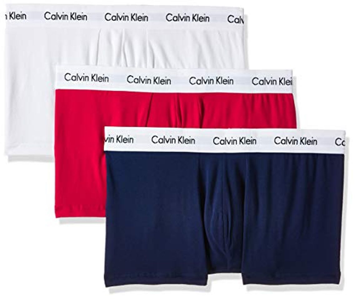 Moda Calvin Klein 3p Low Rise Trunk Bóxer, Multicolor