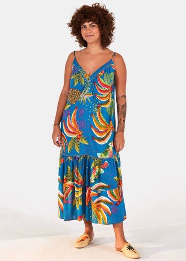 Vestido Cropped Rainbow Bananas - Farm